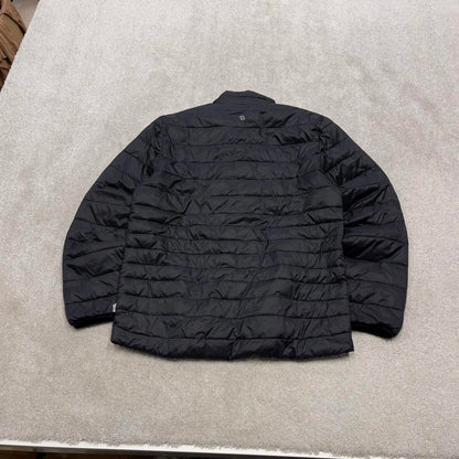00s Quiksilver technical puffer jacket S men's black y2k style lightweight Packable Stowable coat