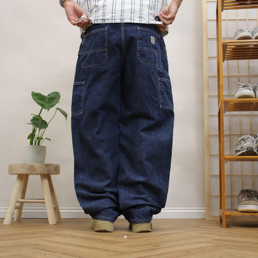 Baggy Carhartt FR carpenter jeans y2k Loose utility denim workwear skate cargo trousers