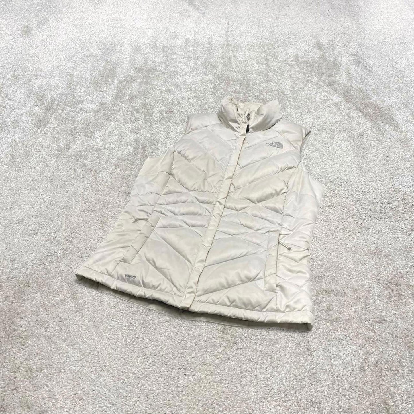 00s North Face puffer gilet S women's white y2k 550 down tech style autumn winter