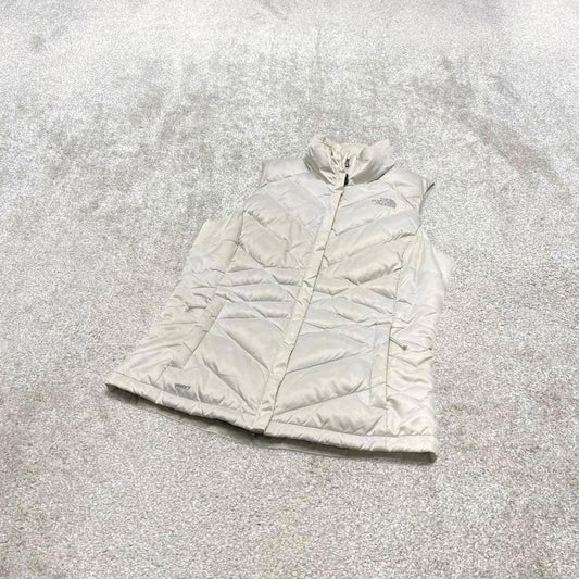 00s North Face puffer gilet S women's white y2k 550 down tech style autumn winter