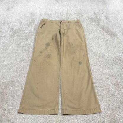 Y2K vintage carhartt carpenter pants khaki Relaxed fit canvasy skate style workwear cargo pants