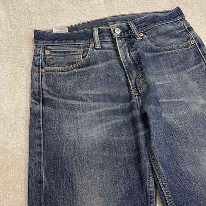 Y2K Levi’s 505 jeans W32L28 straight leg blue Straight fit 5 pocket pants belt loops red tab logo