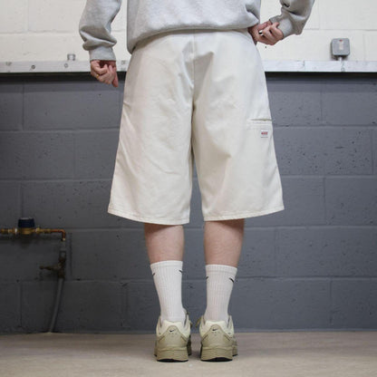 Dickies carpenter shorts long leg white Twill chino skater style shorts loose long leg