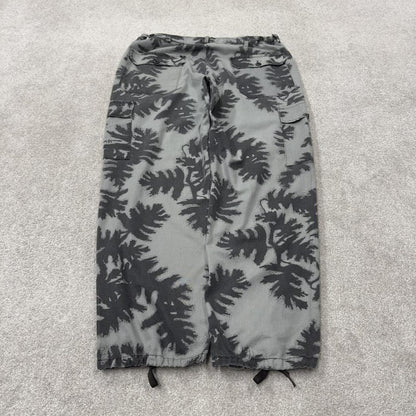 Baggy camo cargo pants grey PSE Mask loose floaty leg camouflage trousers