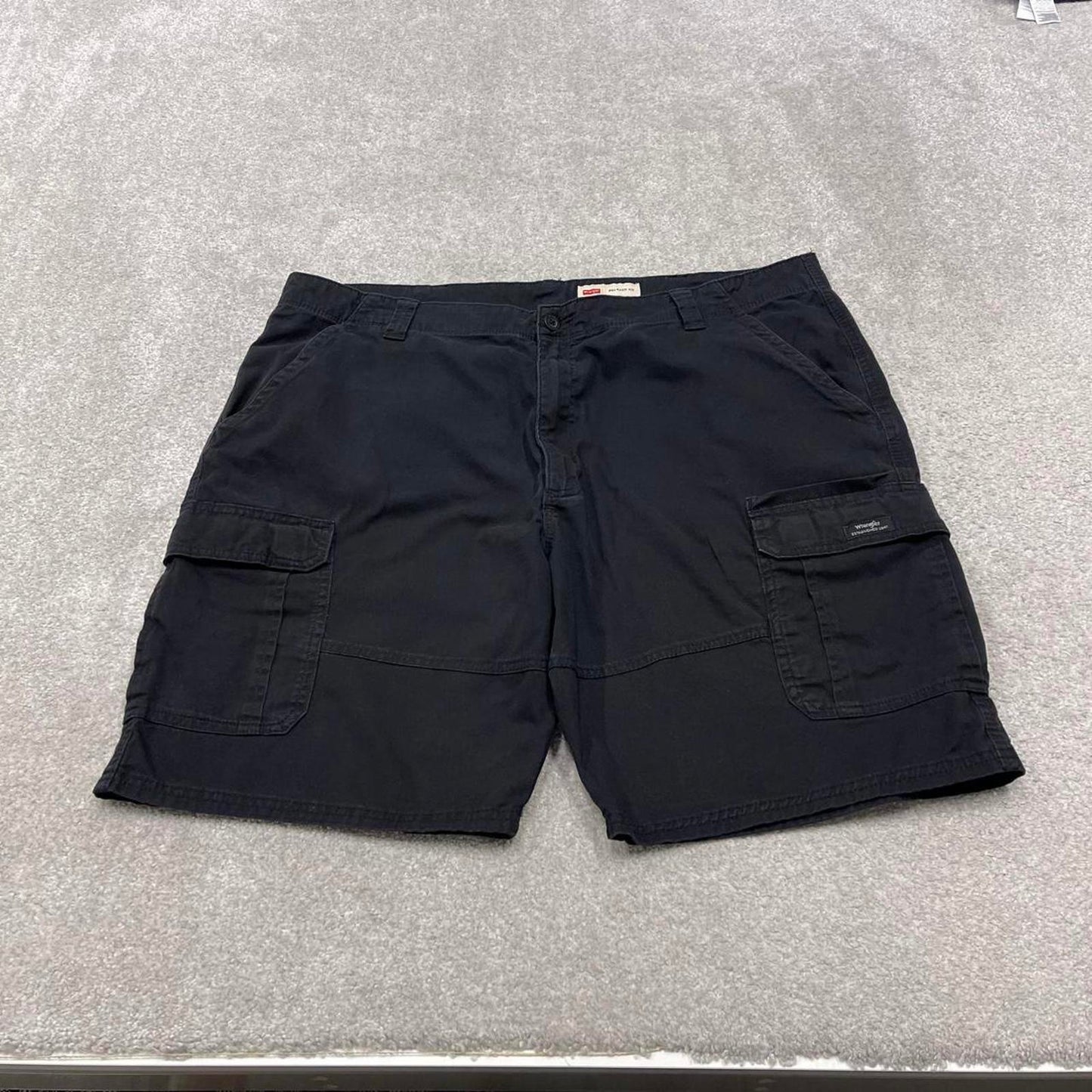 Wrangler cargo shorts y2k black Loose comfy wide leg chino summer festival shorts