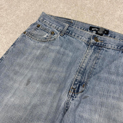 Y2k baggy Ecko Unltd shorts skater style blue Long wide leg summer festival jorts