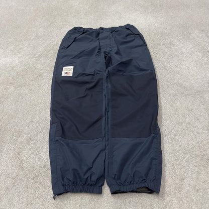 Nautica windbreaker tracksuit trousers y2k M navy Americas cup 2003 fleece lined track pants