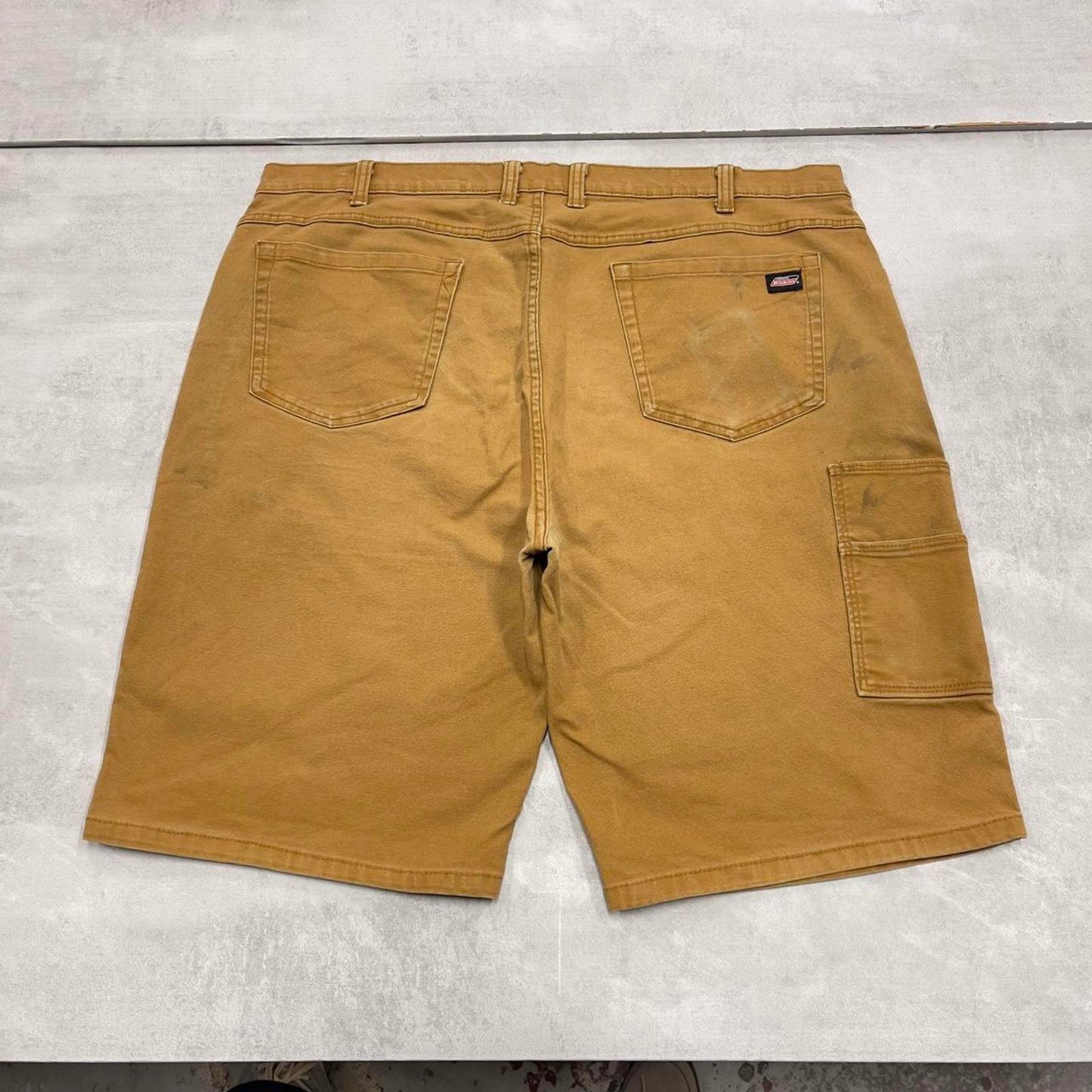 Dickies carpenter shorts loose canvas tan brown skater style jorts