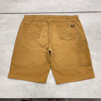 Dickies carpenter shorts loose canvas tan brown skater style jorts