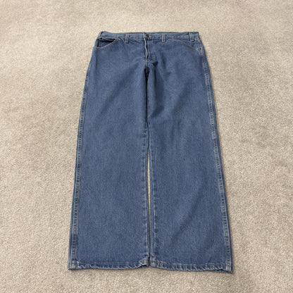 Dickies jeans loose straight denim y2k W38L30 blue Loose thick 100% cotton workwear skate pants