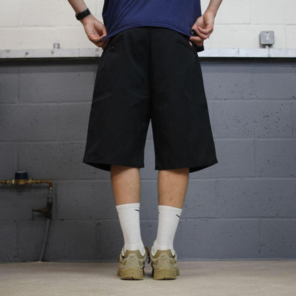 Dickies chino shorts carpenter black Chino style skater shorts long loose leg festival