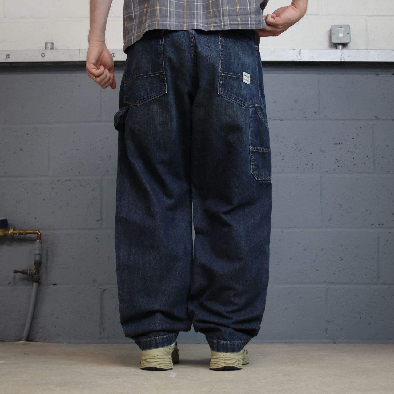 Baggy Levi’s carpenter jeans Y2K blue denim Levi’s loose leg 2000s style cargo pants