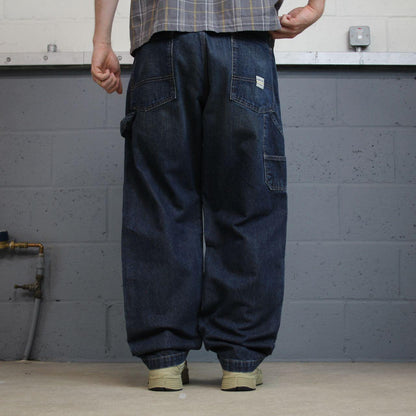 Baggy Levi’s carpenter jeans Y2K blue denim Levi’s loose leg 2000s style cargo pants