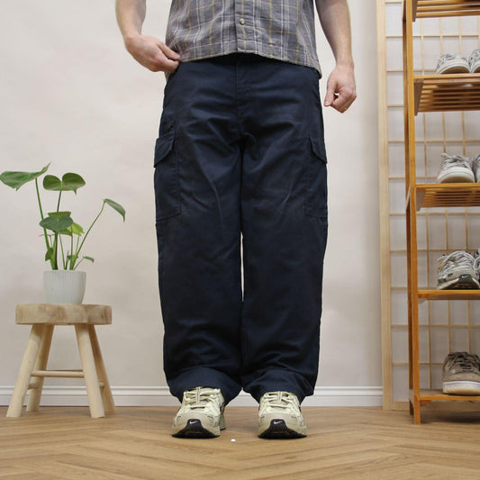 Dickies chino cargo pants Y2K navy Loose straight leg workwear trousers loose