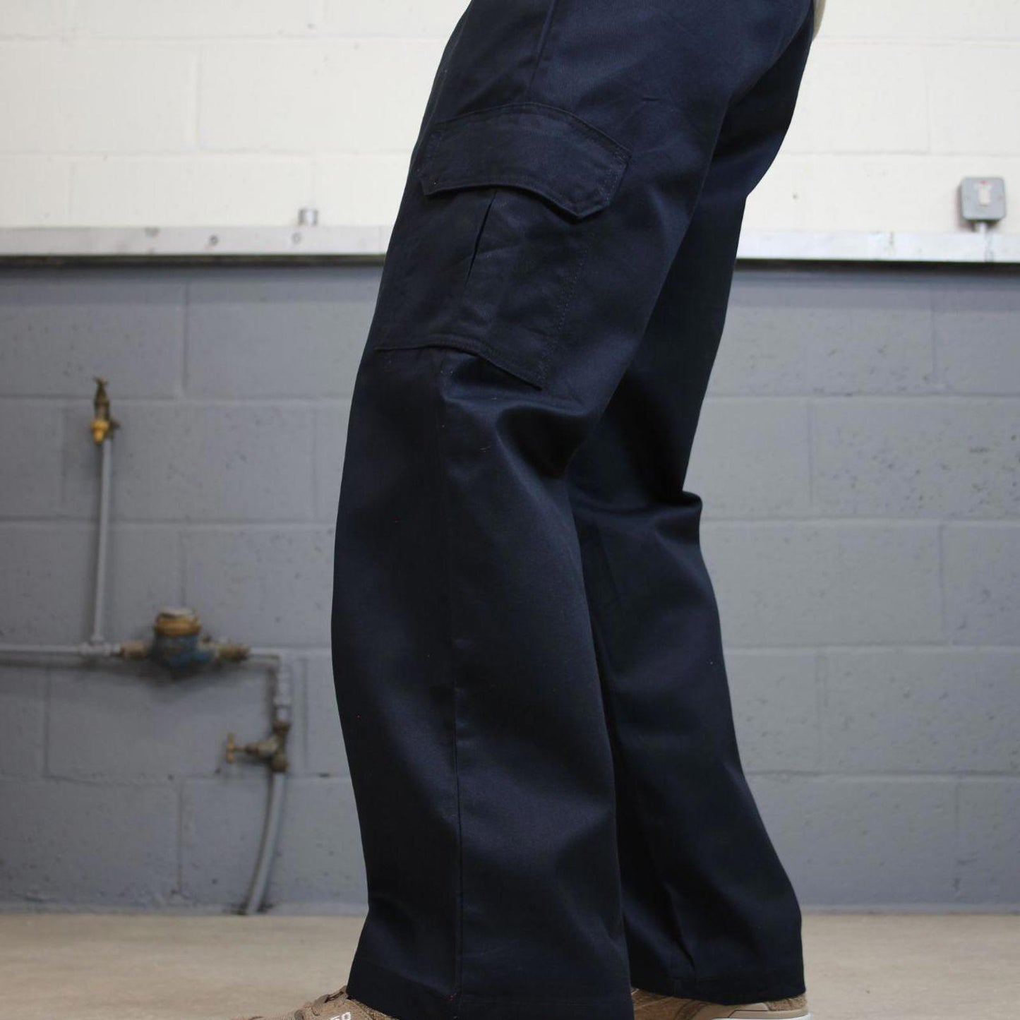 Loose Dickies cargo trousers W32L30 navy chino style relaxed skater cargo pants