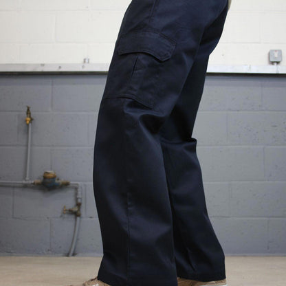 Loose Dickies cargo trousers W32L30 navy chino style relaxed skater cargo pants