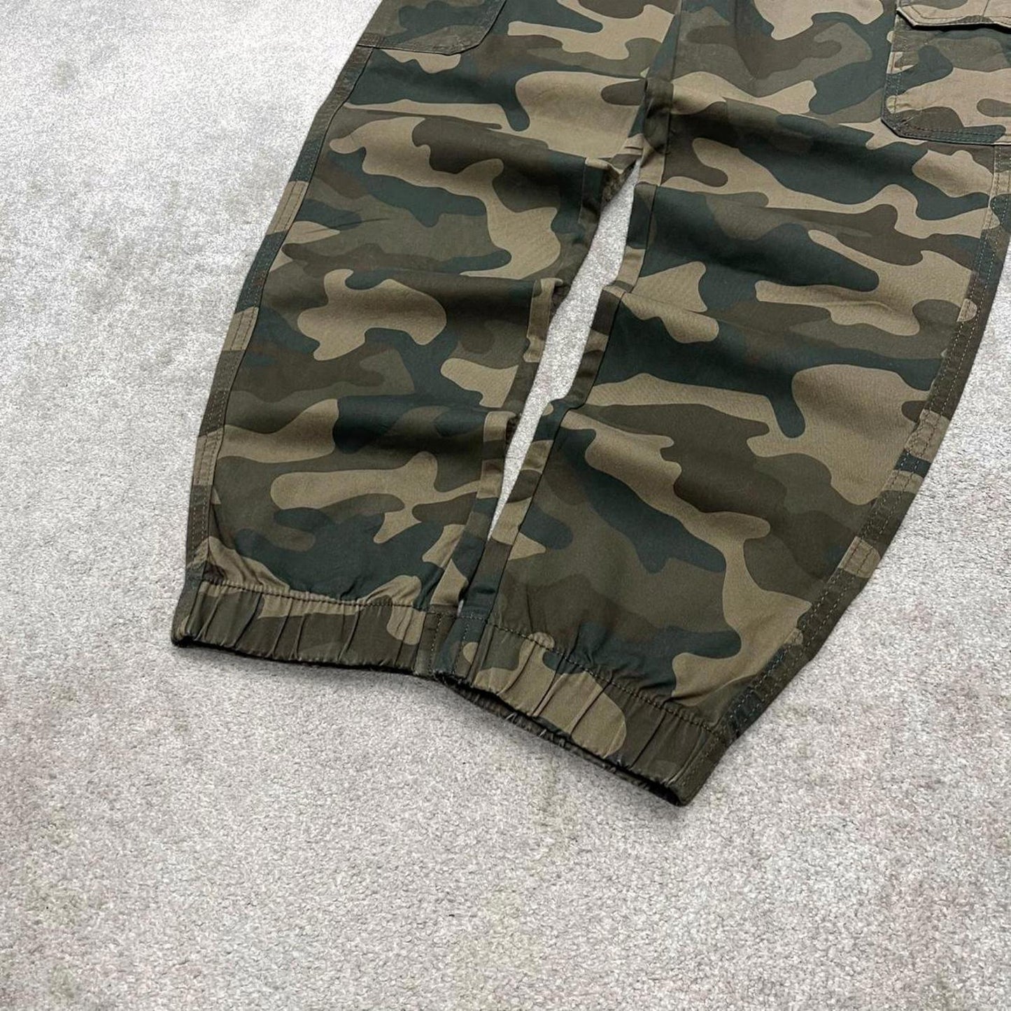 Y2K Sonoma camo cargo pants green Technical camouflage cuffed utility trousers
