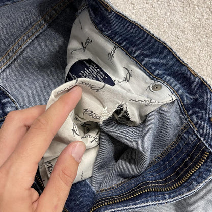 Y2K Phat Farm baggy carpenter jeans W36L31 blue denim Thick heavy denim skater style work pants