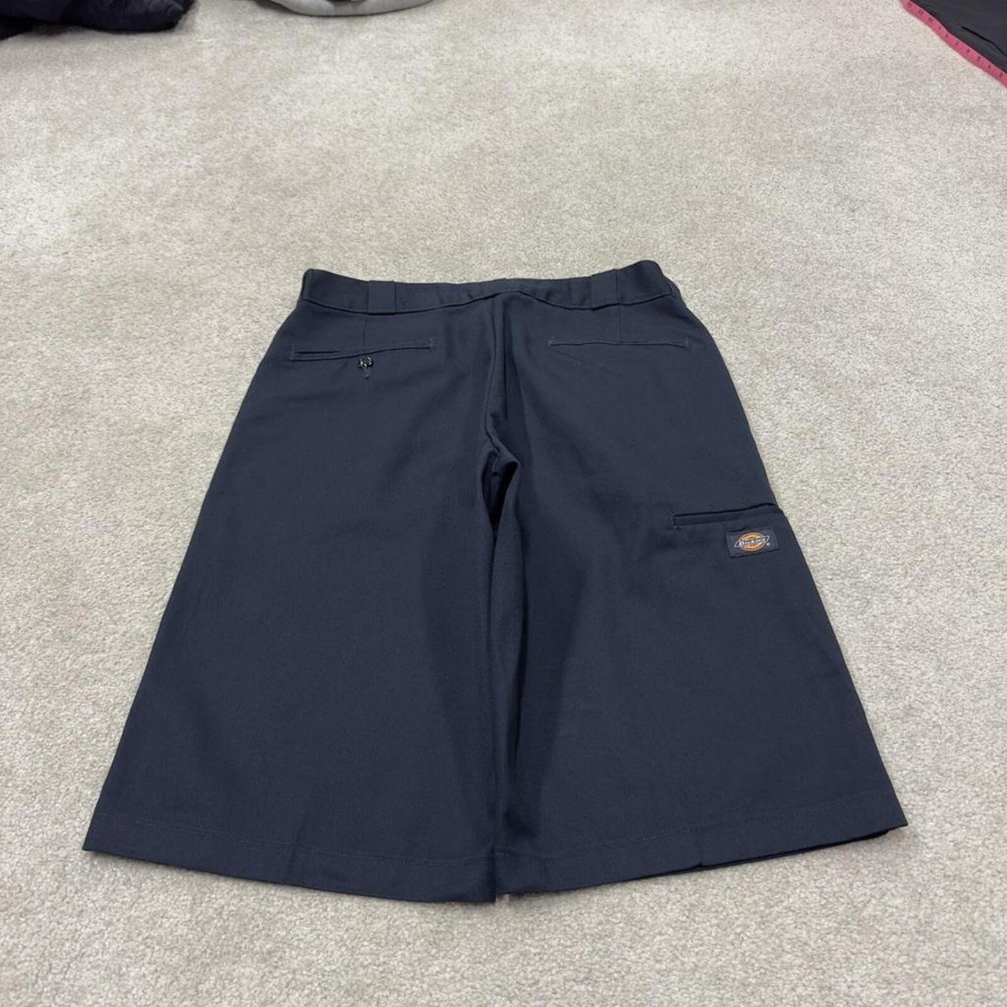Dickies carpenter shorts long leg navy Twill chino skater style shorts loose long leg