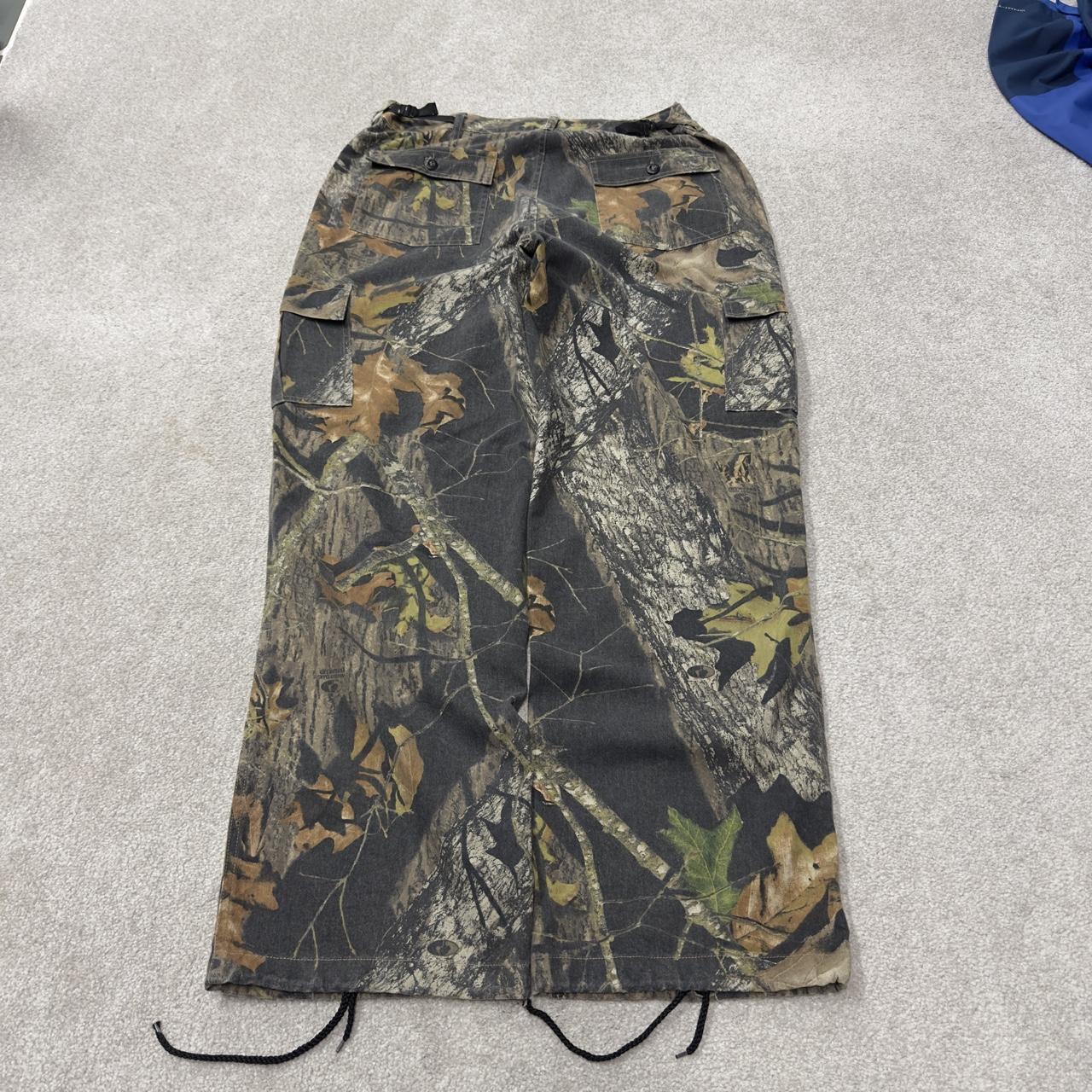 Baggy Mossy Oak realtree camo cargo pants Y2K L khaki Field Staff camouflage utility  hunting