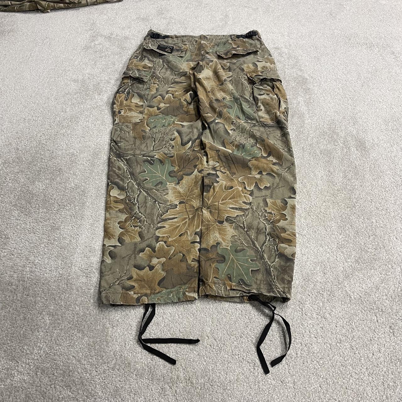Vintage Rattlers camo cargo pants brown Lightweight floaty camouflage Y2K hunting trousers