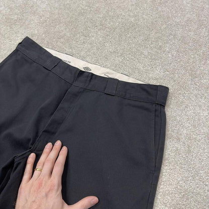 Dickies carpenter shorts long leg black Twill chino skater style shorts loose long leg
