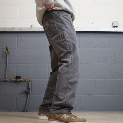 Carhartt carpenter jeans relaxed fit grey Loose canvas skate style workwear cargo pants