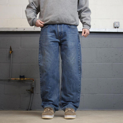 Vintage Carhartt jeans blue denim W36L30 90s skater style straight leg 5 pocket jeans workwear