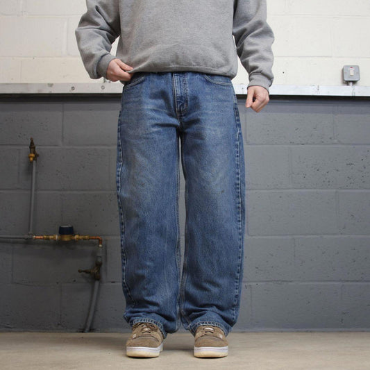 Vintage Carhartt jeans blue denim W36L30 90s skater style straight leg 5 pocket jeans workwear