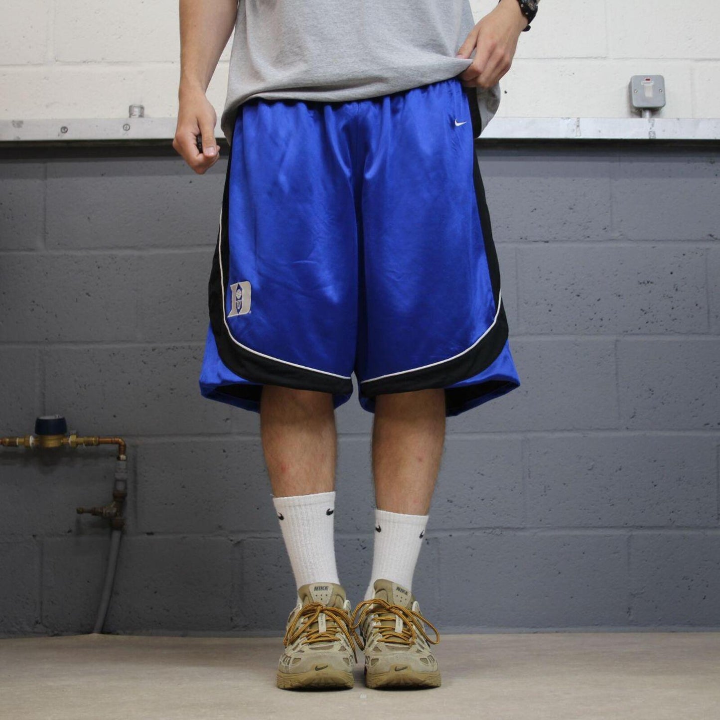 Baggy Nike sports shorts y2k blue DUKE basketball comfy loose floaty summer gym shorts
