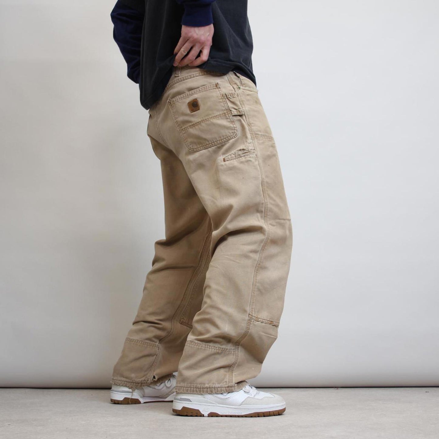 Carhartt double knee carpenter trousers W38L30 loose tan skater pants