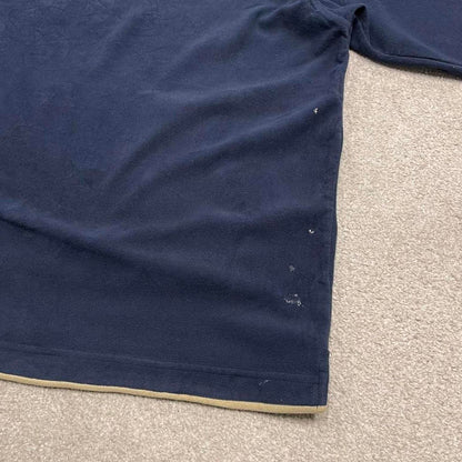 00s Columbia pullover fleece M men's navy y2k style autumn hoodie