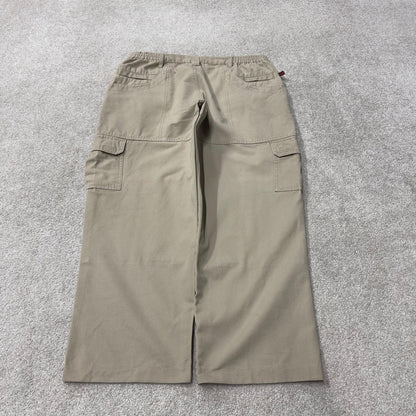 Woolrich baggy carpenter jeans y2k wide leg beige Loose leg skater style utility workwear pants