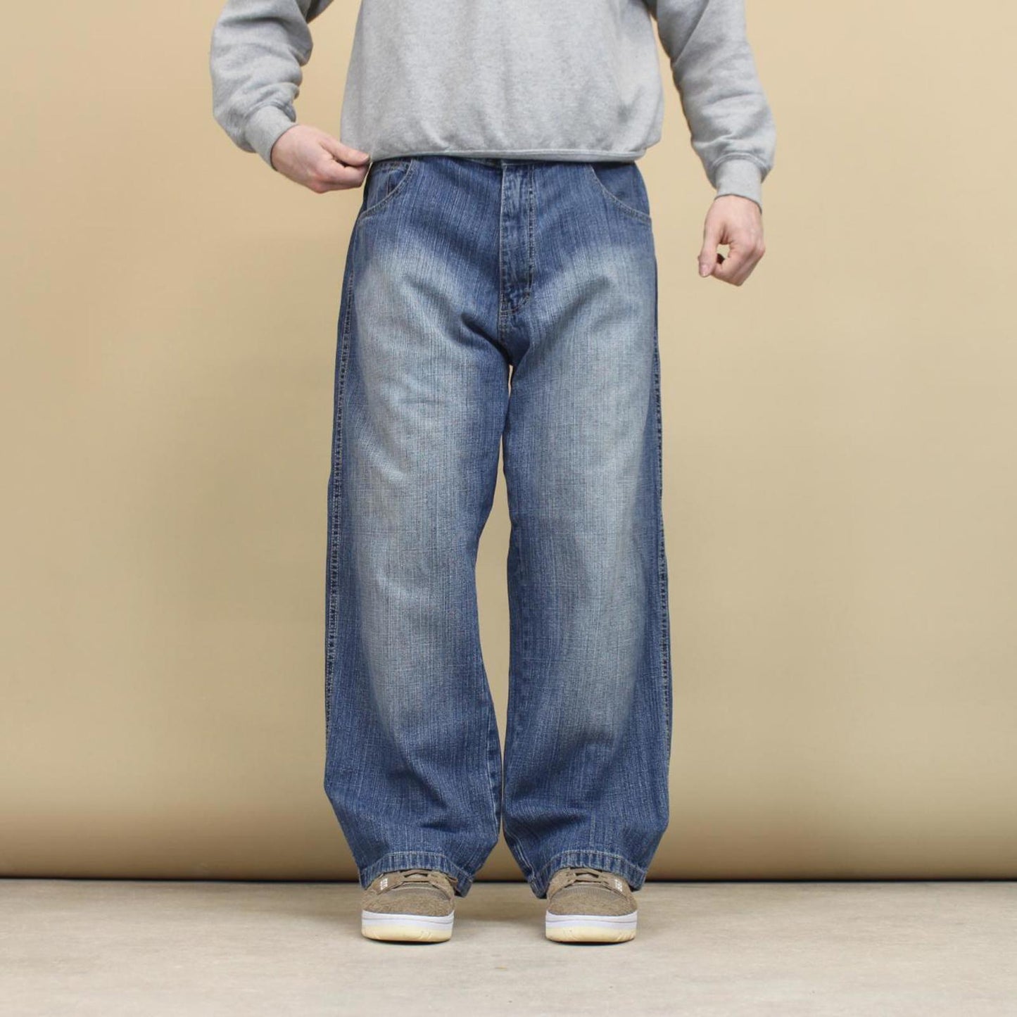 Vintage blue WCKD baggy jeans W36L29 loose denim 90s style skater pants