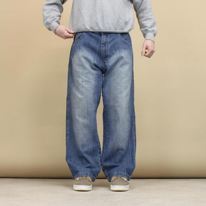 Vintage blue WCKD baggy jeans W36L29 loose denim 90s style skater pants