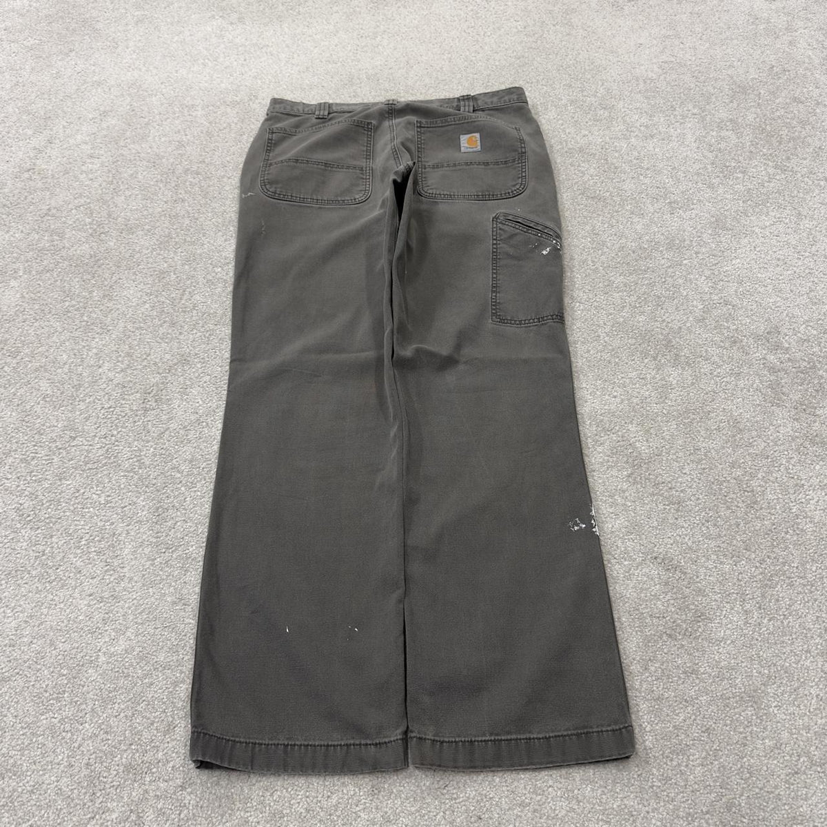 Carhartt carpenter pants relaxed y2k grey Straight leg skater style workwear pants