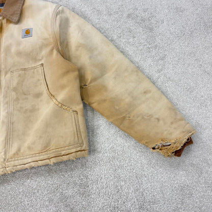 Vintage Tan Carhartt Traditional jacket Large cropped Detroit