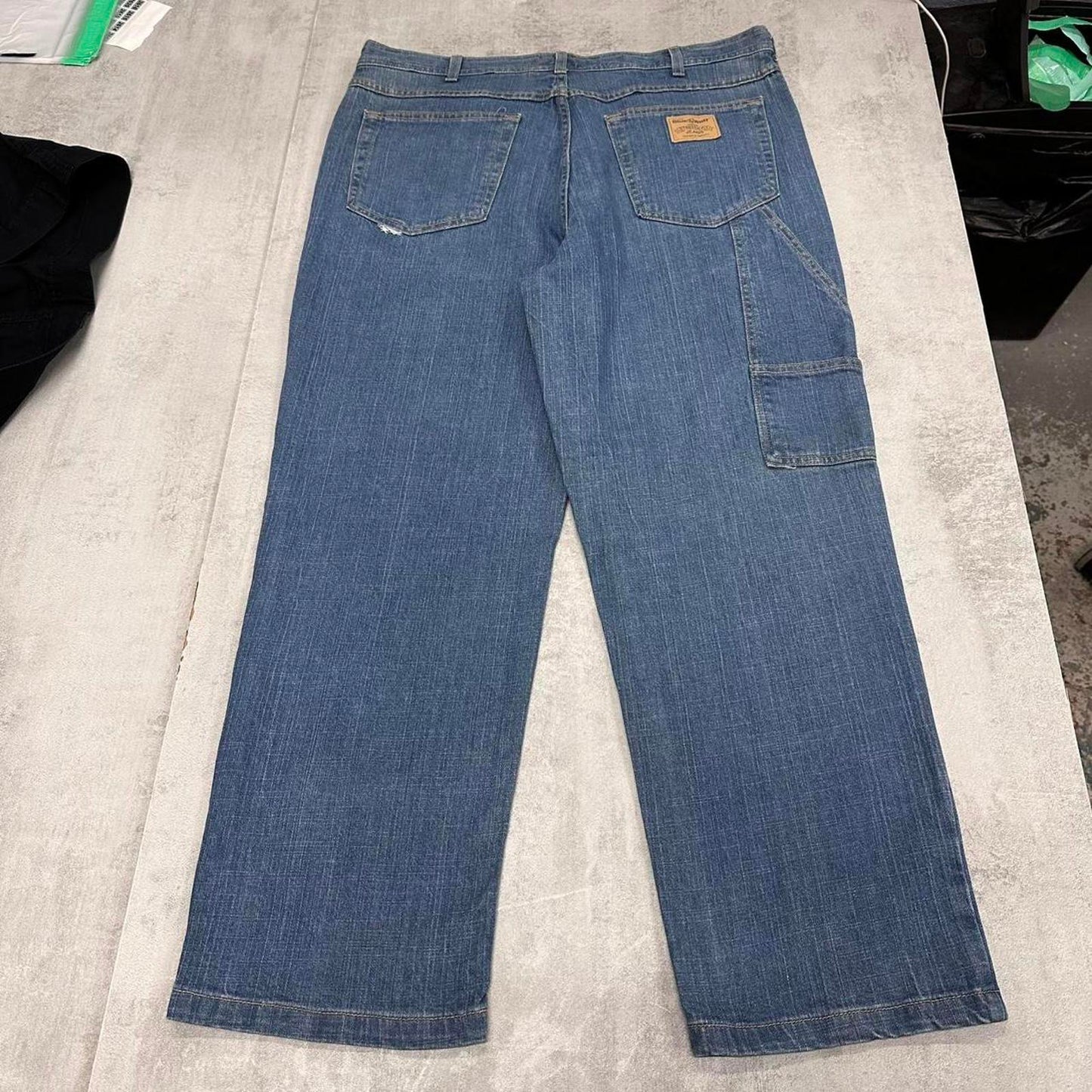 Denim carpenter skate jeans W38L28 loose Blue Wolf y2k style cargo pants