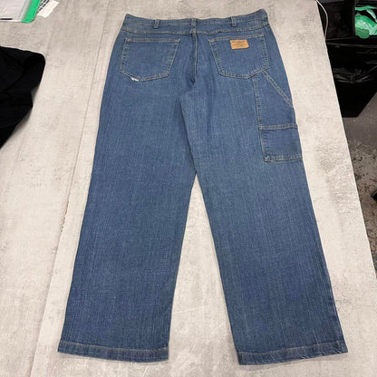 Denim carpenter skate jeans W38L28 loose Blue Wolf y2k style cargo pants