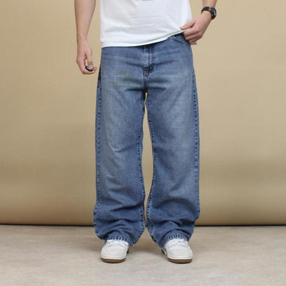 Blue baggy Quiksilver jeans W38L32 loose denim 90s style skater jeans