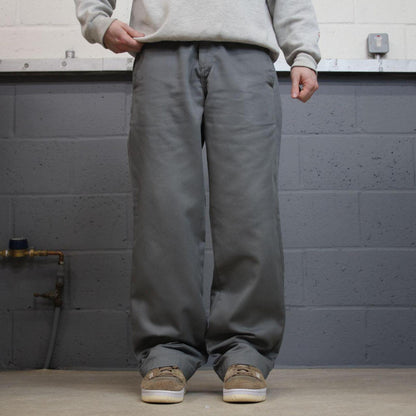 Y2K Carhartt work pants loose grey Loose Master Pant skate style chino trousers