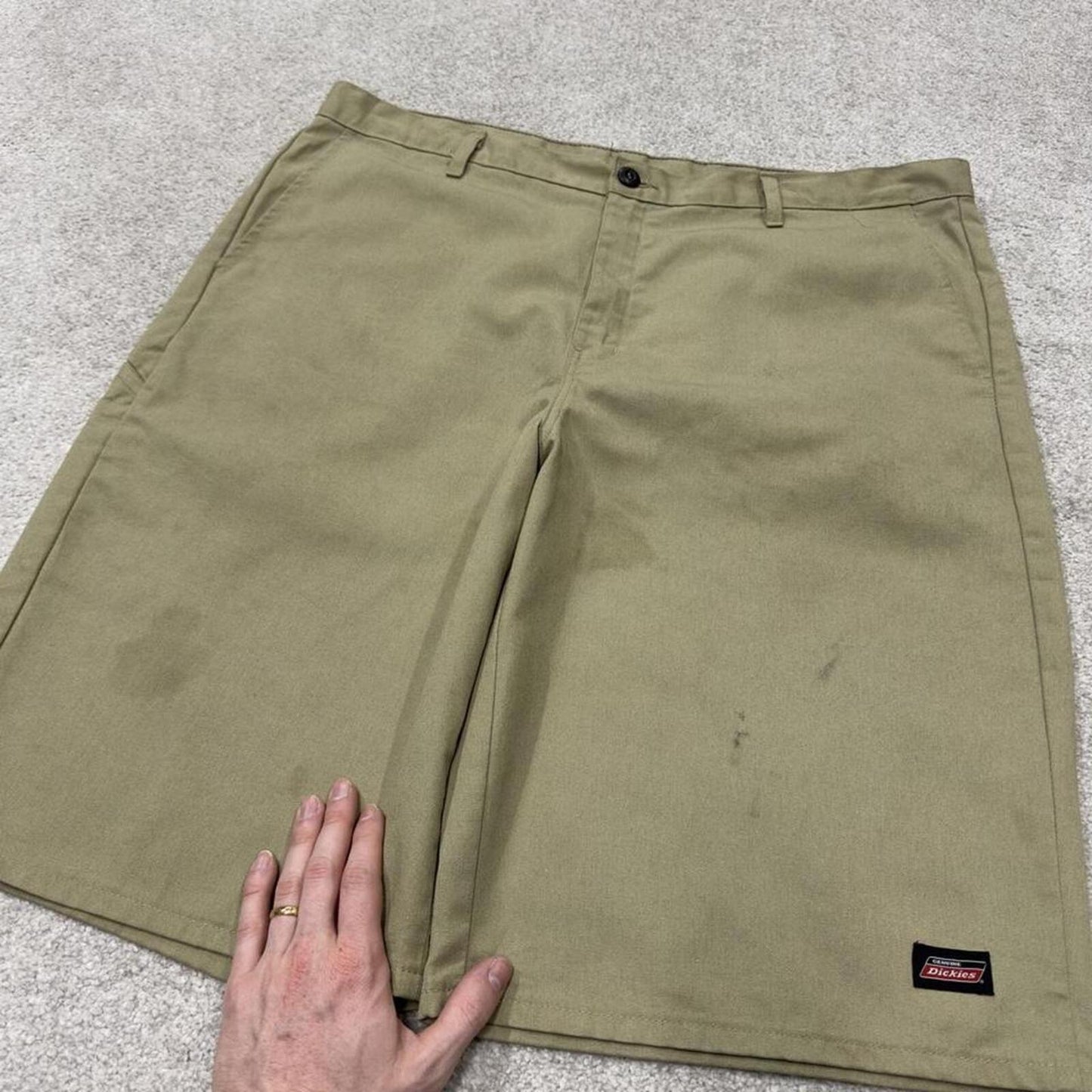 Baggy Dickies shorts carpenter khaki Twill chino skater style shorts long relaxed fit