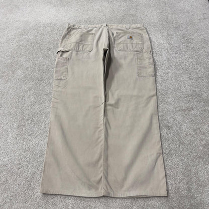 Carhartt carpenter pants y2k beige Relaxed fit skater surf style cargo pants