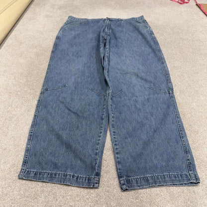 90s baggy Karl Kani jeans W40L32 wide leg blue denim y2k skate style hip hop pants