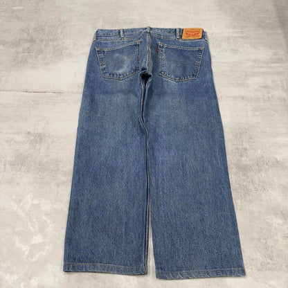 Levis 505 jeans W38 L26 blue loose 90s style skater jeans red tab logo