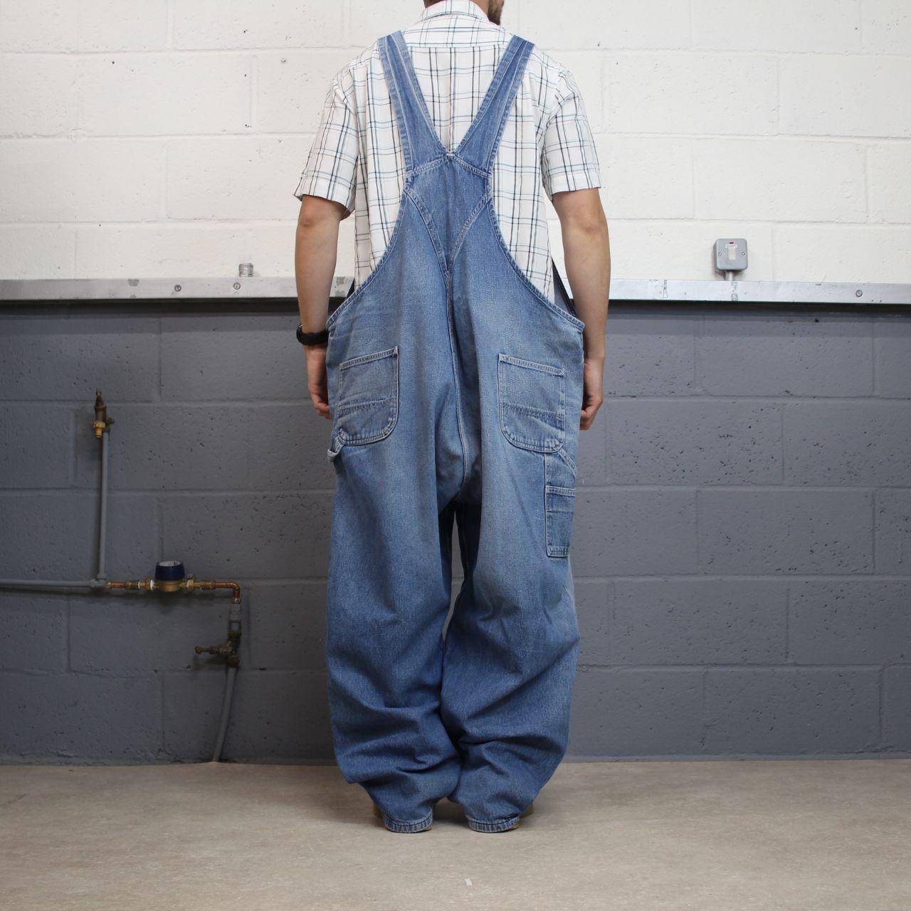 Carhartt dungarees baggy denim overalls blue Bib & brace utility workwear farmer