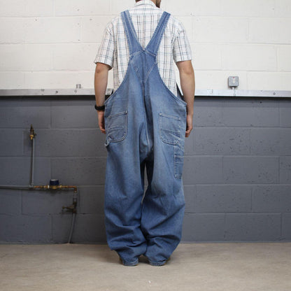 Carhartt dungarees baggy denim overalls blue Bib & brace utility workwear farmer