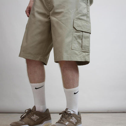 Khaki baggy Dickies cargo shorts W36 loose chino cargo skater style shorts