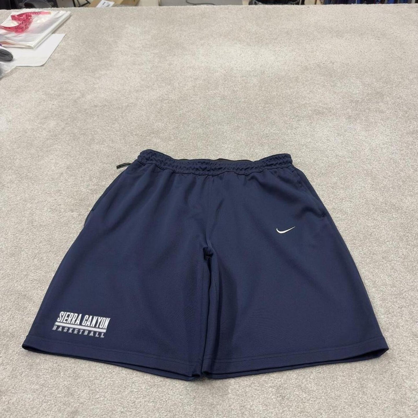 Baggy Nike basketball sports shorts y2k navy Sierra Canyon basketball comfy floaty summer gym shorts