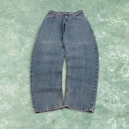 Vintage Levi's jeans 560 loose fit tapered leg blue USA made 100% cotton denim pants red tab logo